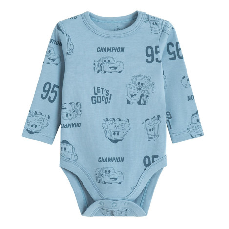 Боди с дълъг ръкав 3бр. CARS, цвят: Микс