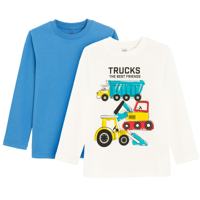 Тениска с дълъг ръкав 2бр., цвят: Микс