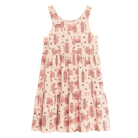 Рокля без ръкав, цвят: Розов