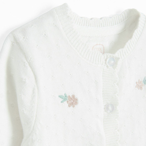 Жилетка, цвят: Бял