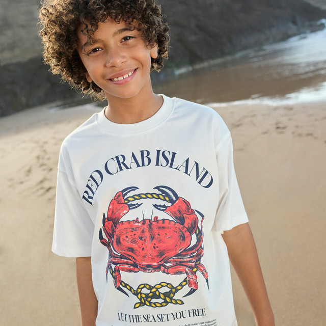 Тениска с къс ръкав, цвят: Бял