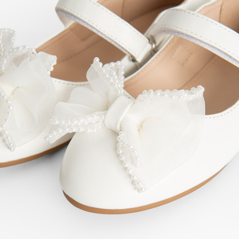 Балеринки, цвят: Бял