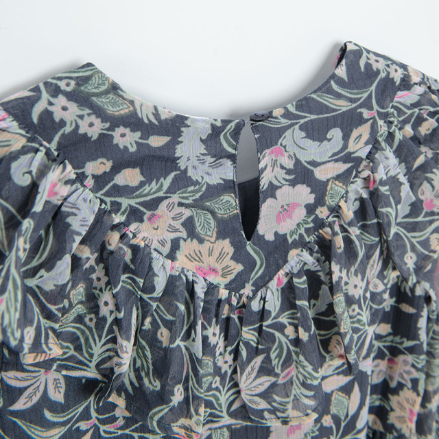 Рокля с дълъг ръкав, цвят: Сив