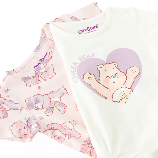 Боди с къс ръкав 2бр. CARE BEARS, цвят: Микс