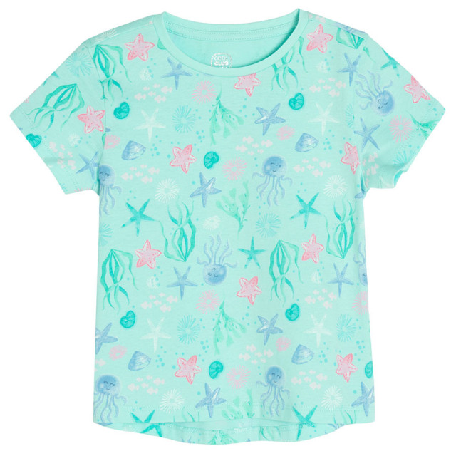 Тениска с къс ръкав, цвят: Тюркоазен