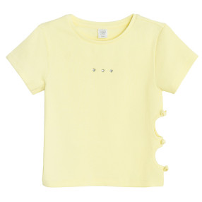 Блуза с къс ръкав, цвят: Жълт