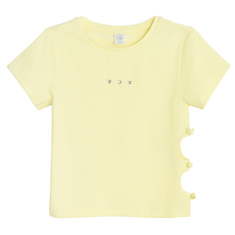 Блуза с къс ръкав, цвят: Жълт