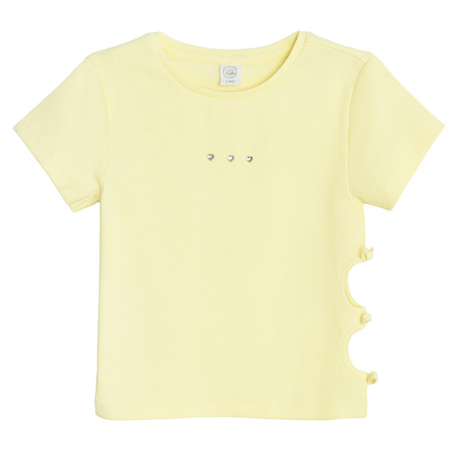 Блуза с къс ръкав, цвят: Жълт