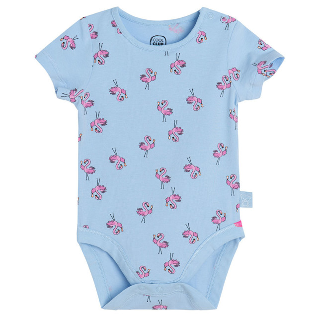 Боди с къс ръкав, цвят: Светло син