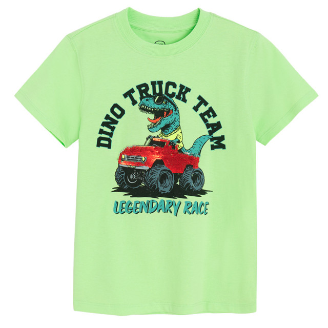 Тениска с къс ръкав, цвят: Зелен