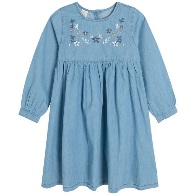 Рокля с дълъг ръкав, цвят: Деним