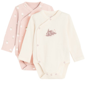 Боди с дълъг ръкав 2бр. BAMBI, цвят: Микс