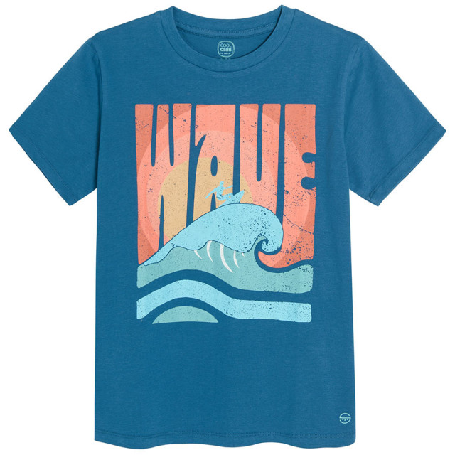 Тениска с къс ръкав, цвят: Морско син