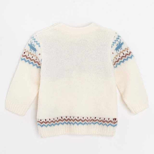 Пуловер, цвят: Екрю