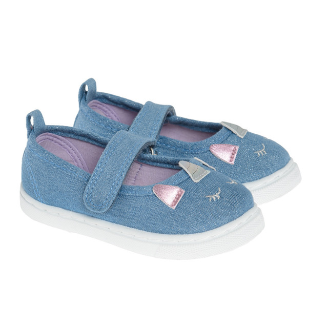 Пантофи, цвят: Деним