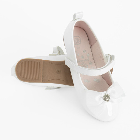 Балеринки, цвят: Бял
