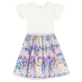 Рокля с къс ръкав, цвят: Розов