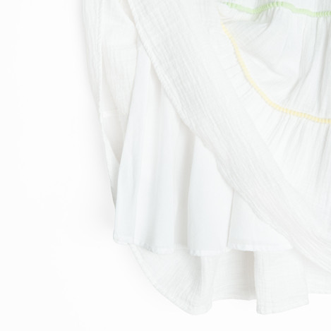 Рокля без ръкав, цвят: Бял