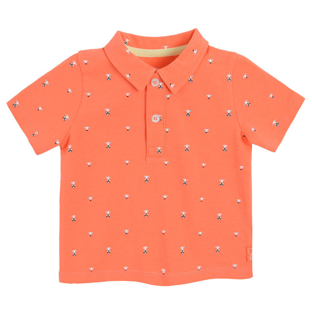 Тениска ПОЛО с къс ръкав, цвят: Оранжев