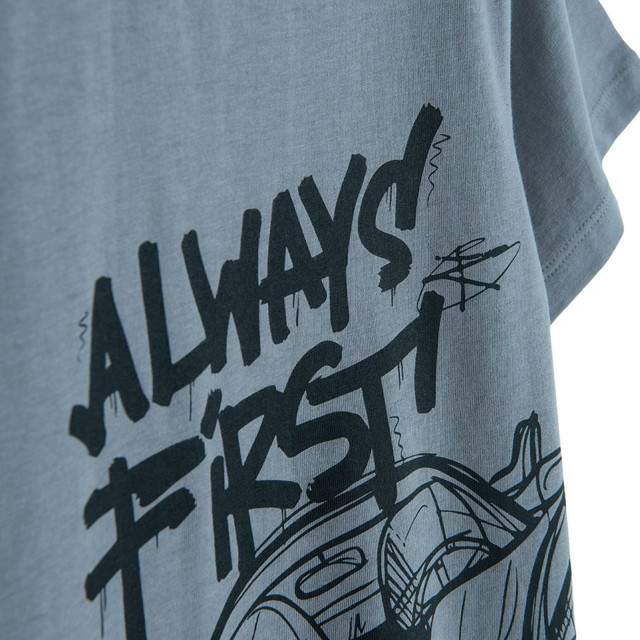 Тениска с къс ръкав, цвят: Сив