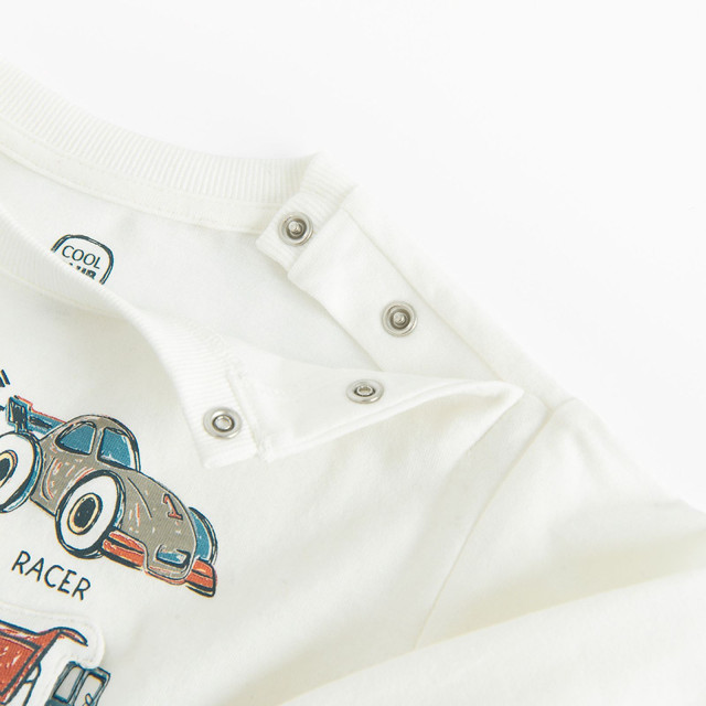 Блуза с дълъг ръкав, цвят: Бял