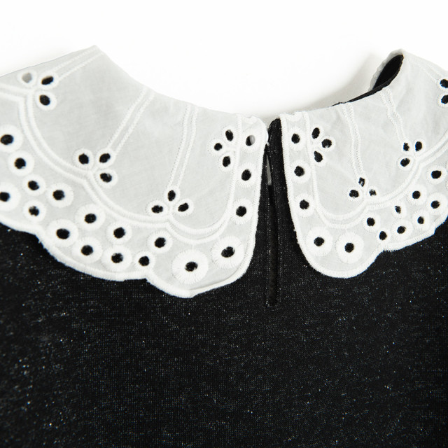 Блуза с дълъг ръкав, цвят: Черен