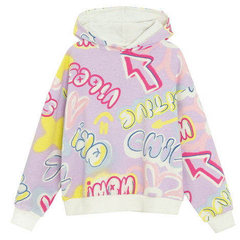 Блуза с дълъг ръкав, цвят: Виолетов