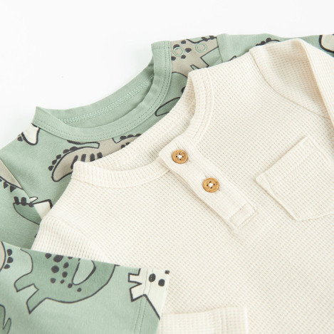 Боди с дълъг ръкав 2бр., цвят: Микс