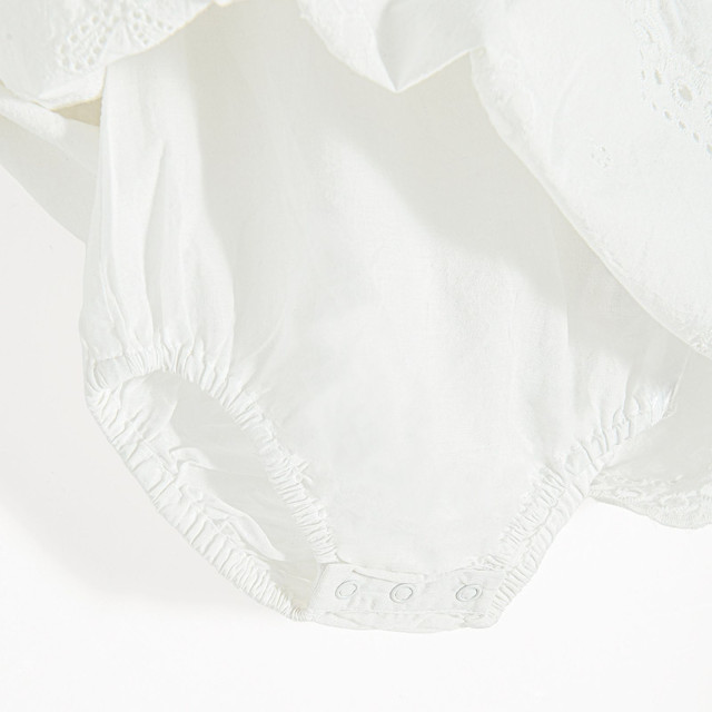 Боди с къс ръкав, цвят: Бял