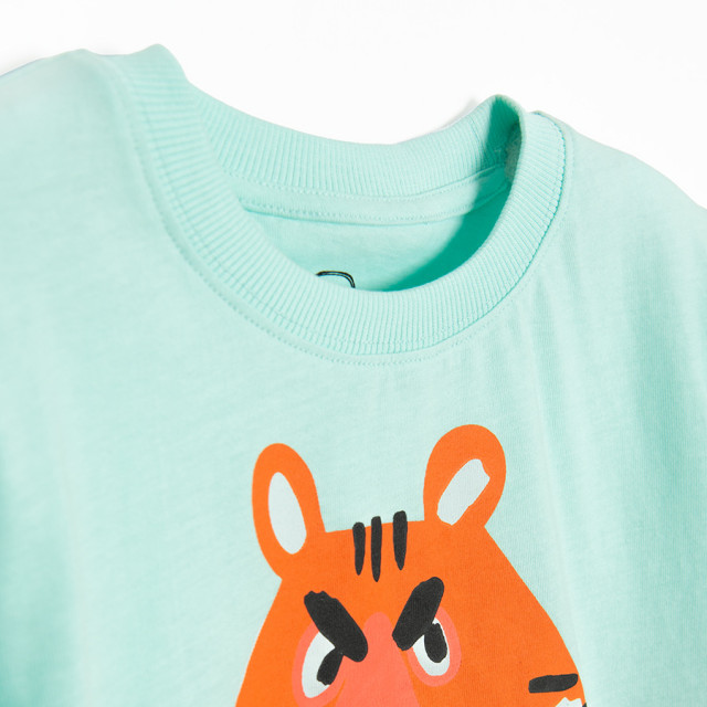 Тениска с къс ръкав, цвят: Тюркоазен