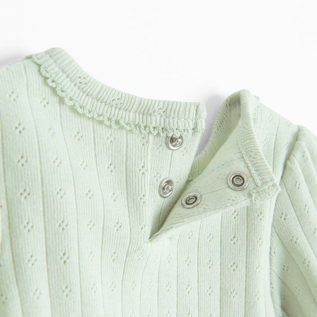 Боди с дълъг ръкав, цвят: Зелен