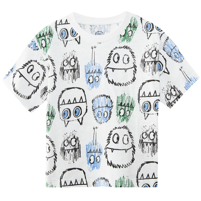 Тениска с къс ръкав, цвят: Бял