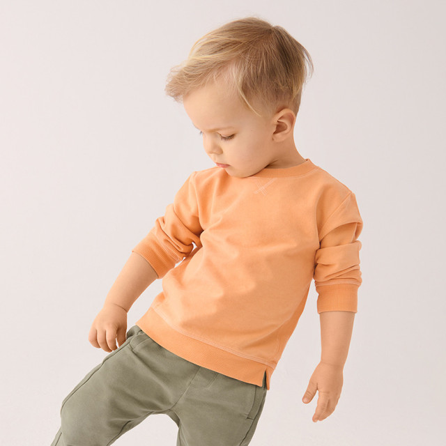 Блуза с дълъг ръкав, цвят: Оранжев