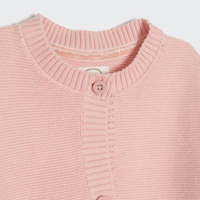 Жилетка, цвят: Светло розов