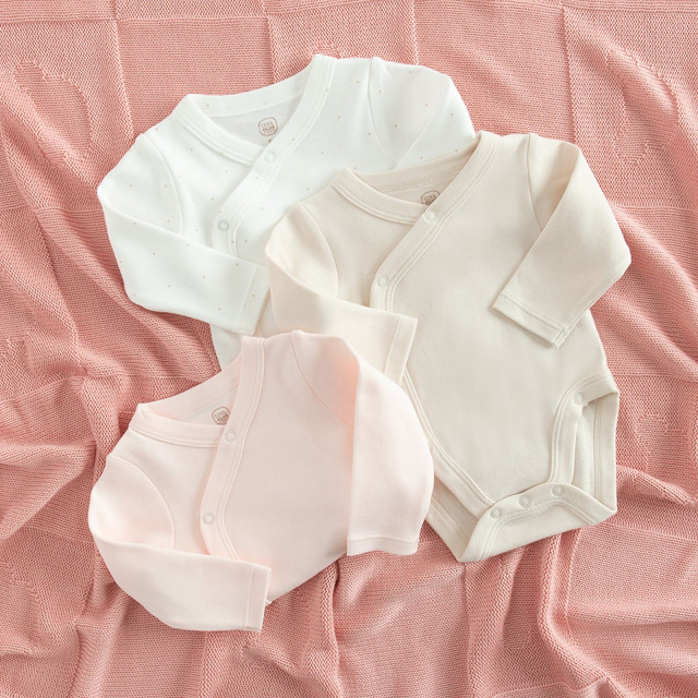 Боди с дълъг ръкав 3бр., цвят: Микс