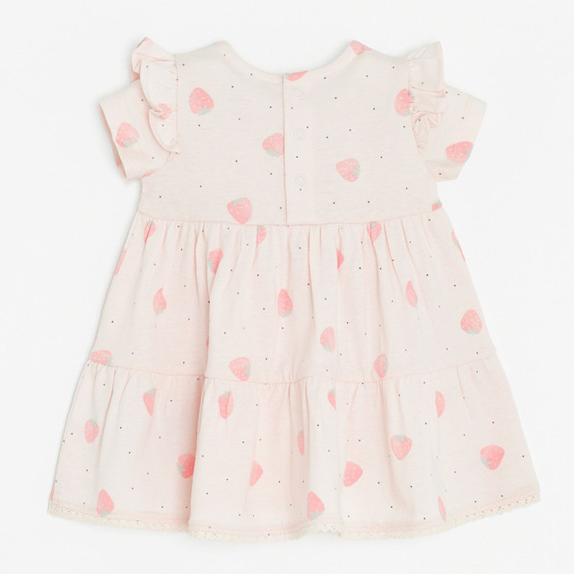 Рокля с къс ръкав, цвят: Розов