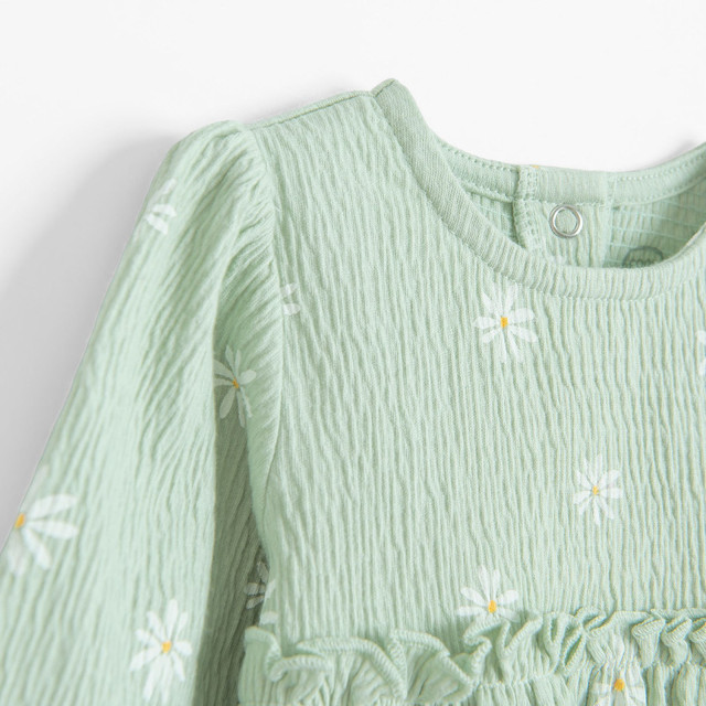 Рокля с дълъг ръкав, цвят: Зелен