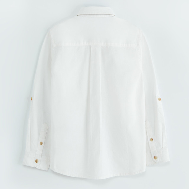 Риза с дълъг ръкав, цвят: Светло син