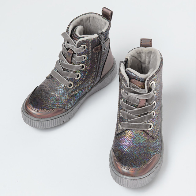 Високи обувки, цвят: Сив