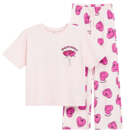 Пижама SMILEY, цвят: Розов