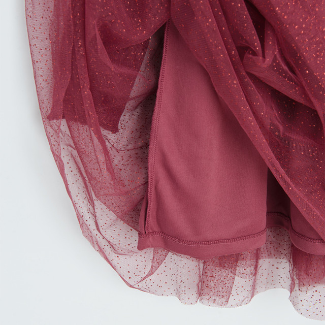 Рокля с дълъг ръкав, цвят: Бургунди