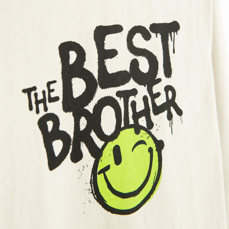 Тениска с дълъг ръкав, цвят: Бежов