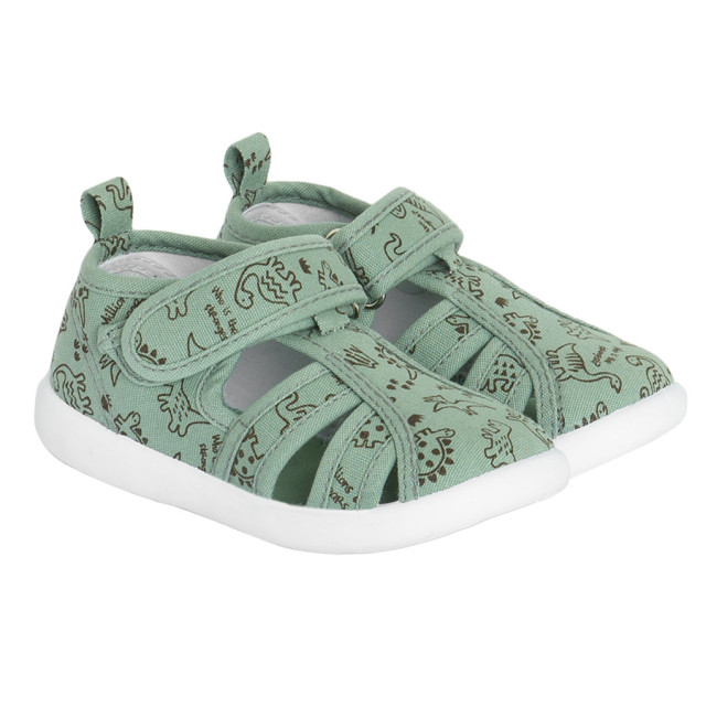 Пантофи, цвят: Зелен