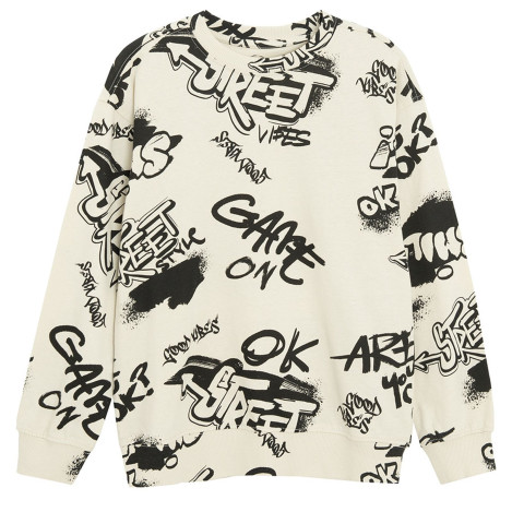 Блуза с дълъг ръкав, цвят: Черен