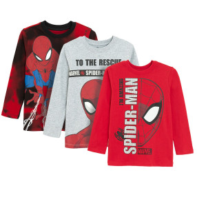 Тениска с дълъг ръкав 3бр. SPIDER-MAN, цвят: Микс