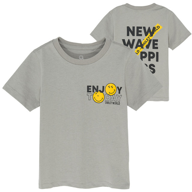 Тениска с къс ръкав SMILEY, цвят: Тъмно сив