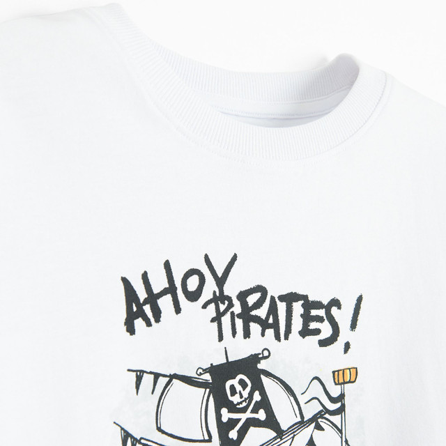 Тениска с къс ръкав, цвят: Бял