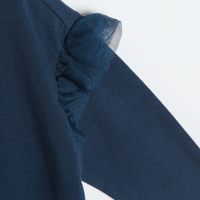 Блуза с дълъг ръкав MINNIE MOUSE, цвят: Морско син