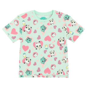 Тениска с къс ръкав GABBY’S DOLLHOUSE, цвят: Тюркоазен