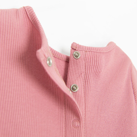 Рокля с дълъг ръкав, цвят: Розов